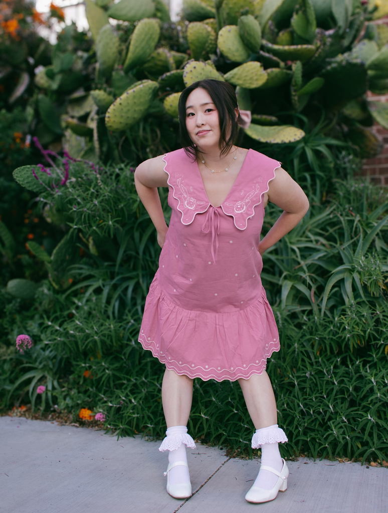angel and minju pink dress Style JA378 Jessica Angel Collection