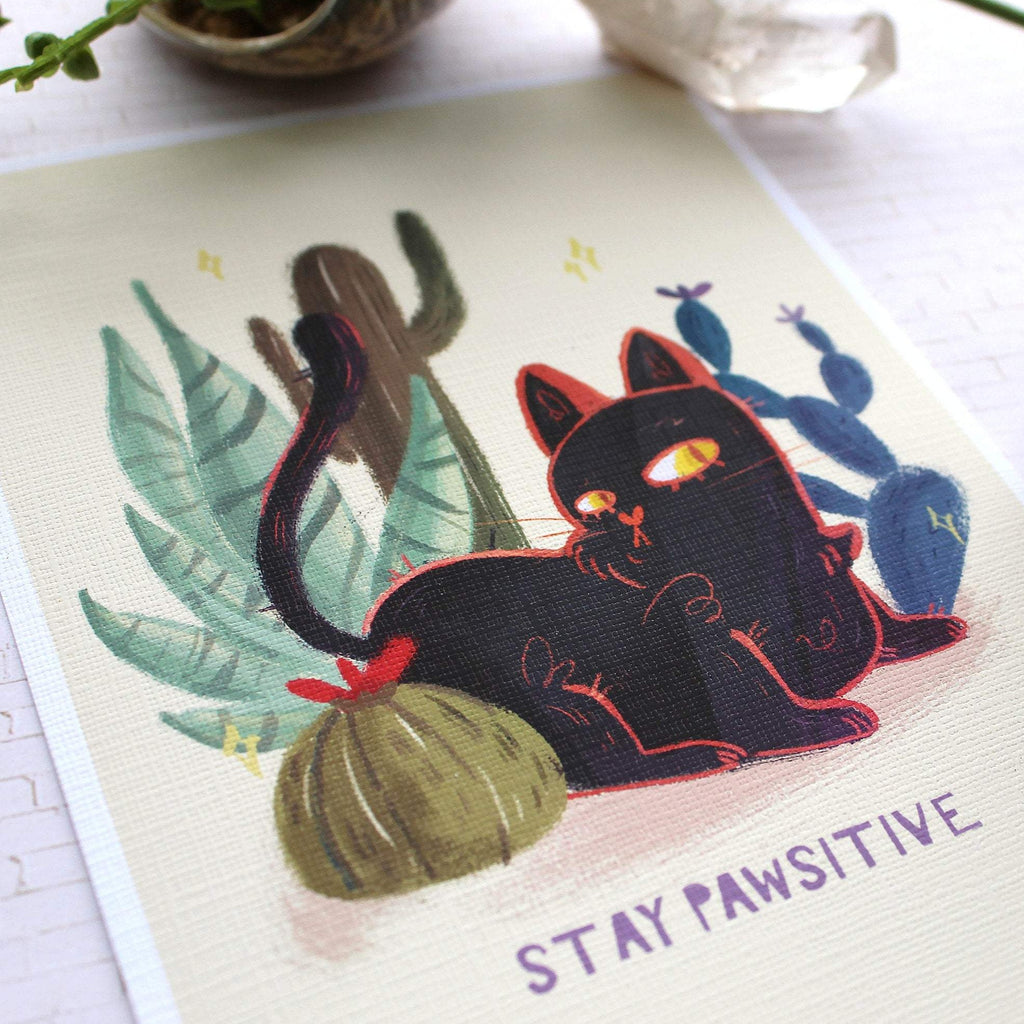 Stay Pawsitive Print