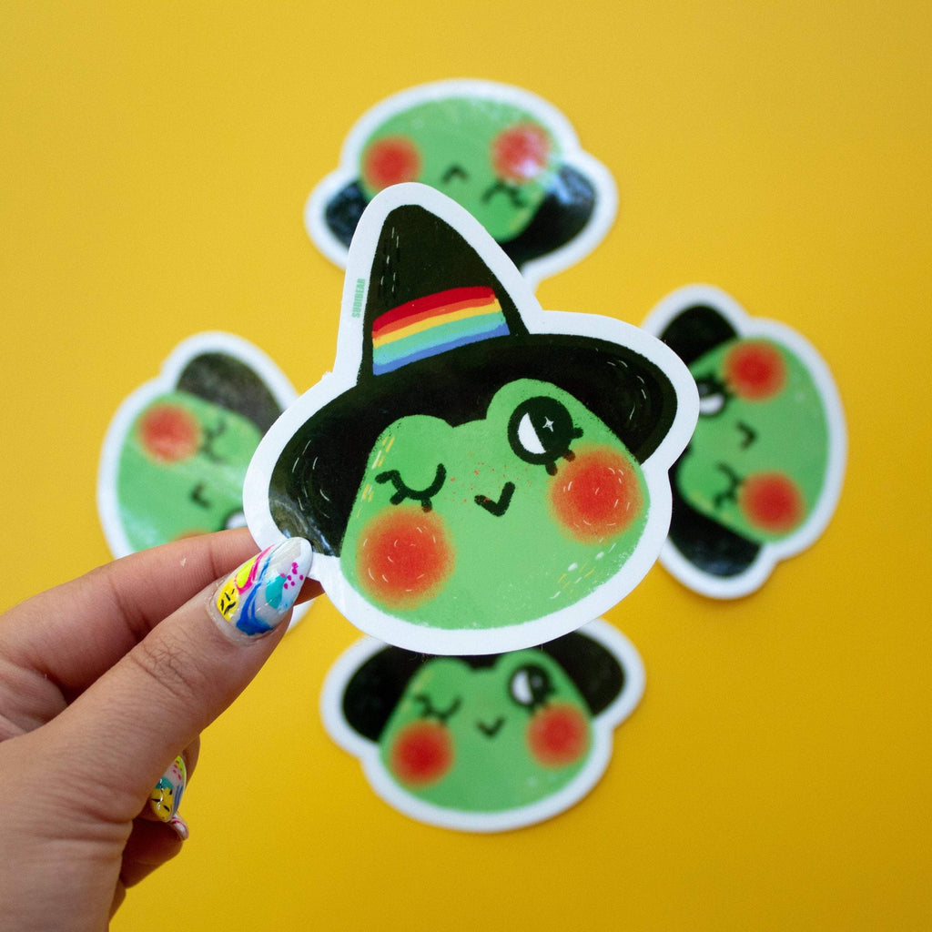 Witchy Frog Sticker
