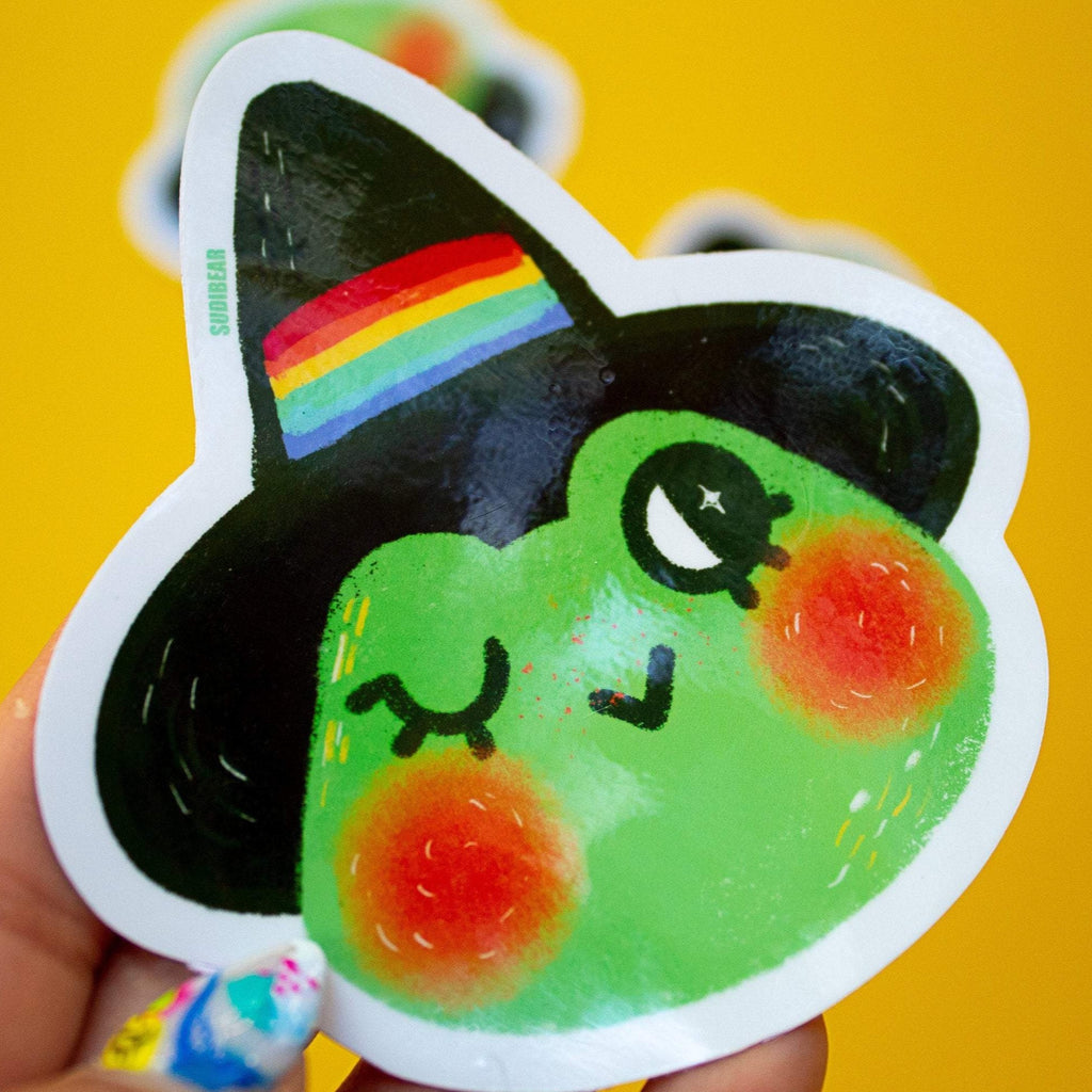 Witchy Frog Sticker